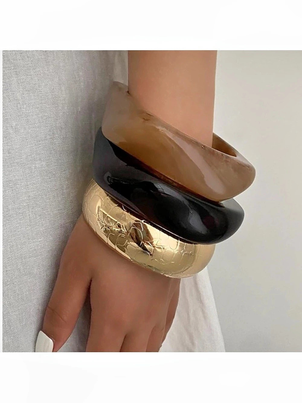 Chic Bangle Trio Set - Picture 2 of 6